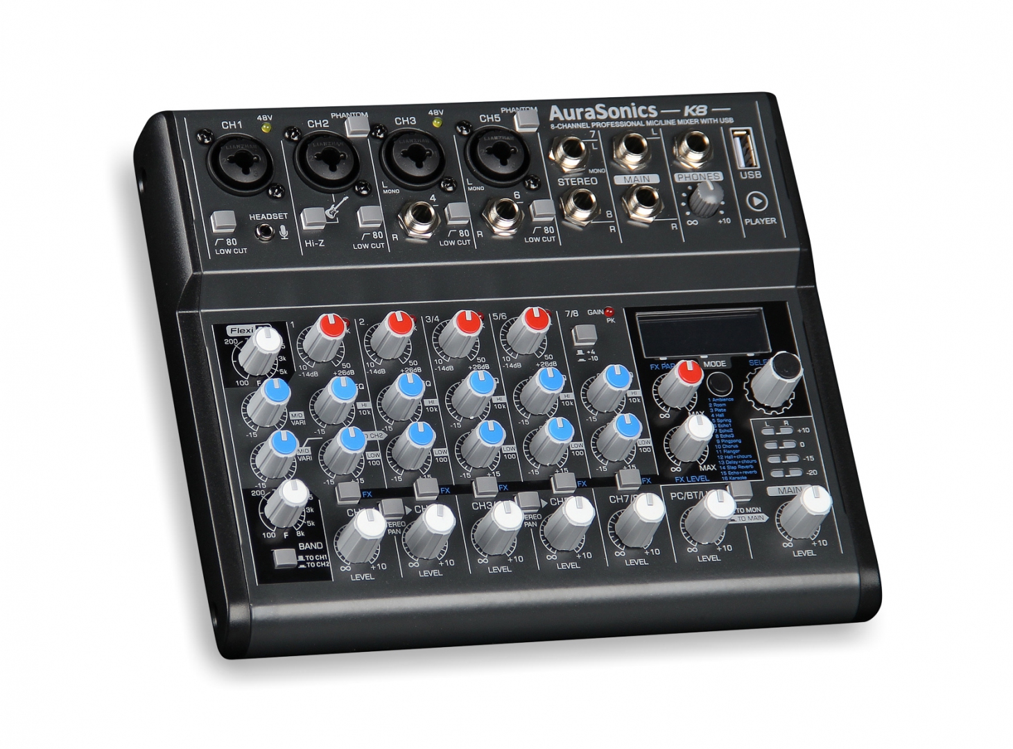 AuraSonics K8 компактный микшерный пульт в Мариинске