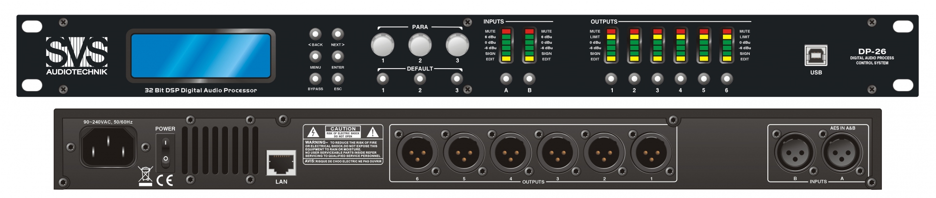 SVS Audiotechnik DP-26 Цифровой процессор: 2 входа 6 выходов в Мариинске
