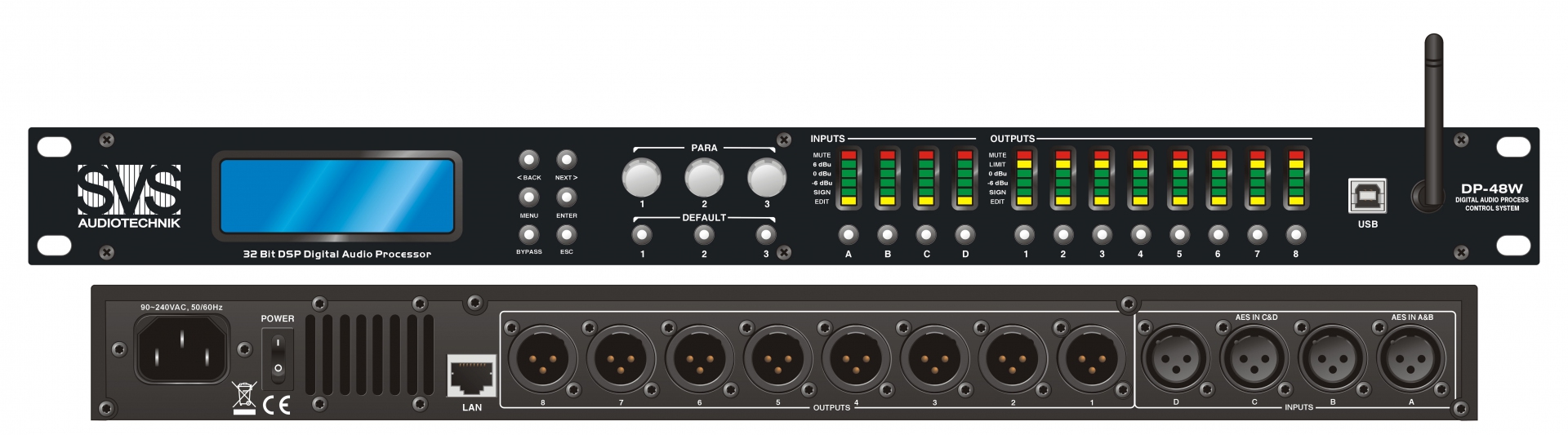 SVS Audiotechnik DP-48W Цифровой процессор: 4 входа 8 выходов в Мариинске