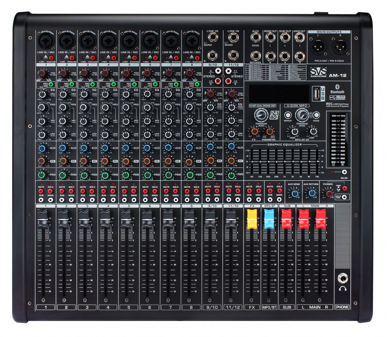 SVS Audiotechnik mixers AM-12 Микшерный пульт аналоговый, 12-канальный в Мариинске